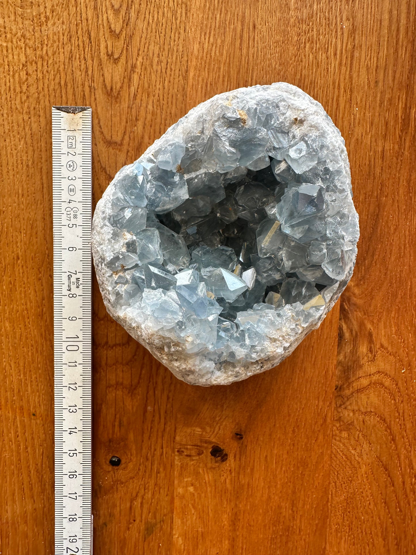 Coelestin Stufe groß Unikat