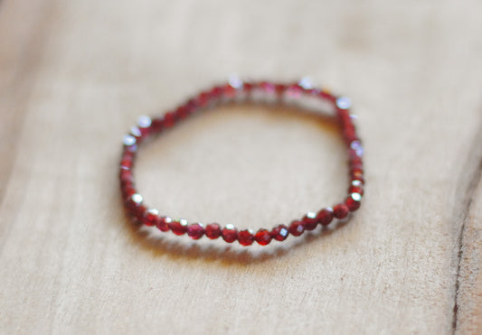 Granat Armband facettiert