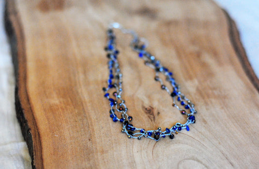 Unikat-Kette "Sternenhimmel" mit Lapislazuli