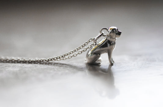 925er Silber Anhänger "Hund" optional mit Kette