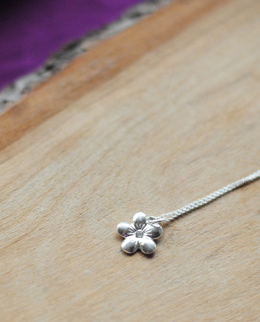 925er Silber Kette "Blüte"