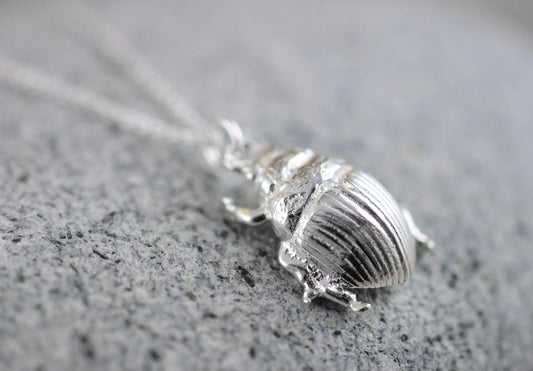 925er Silber Kette "Skarabäus"