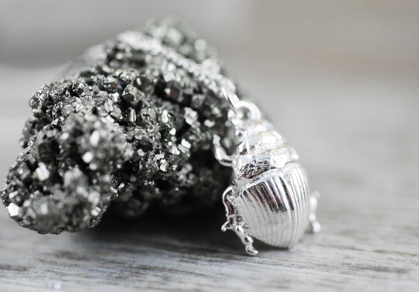 925er Silber Kette "Skarabäus"