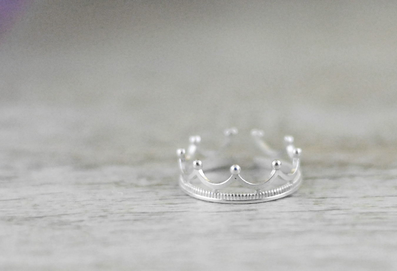 925er Silber Ring Krone