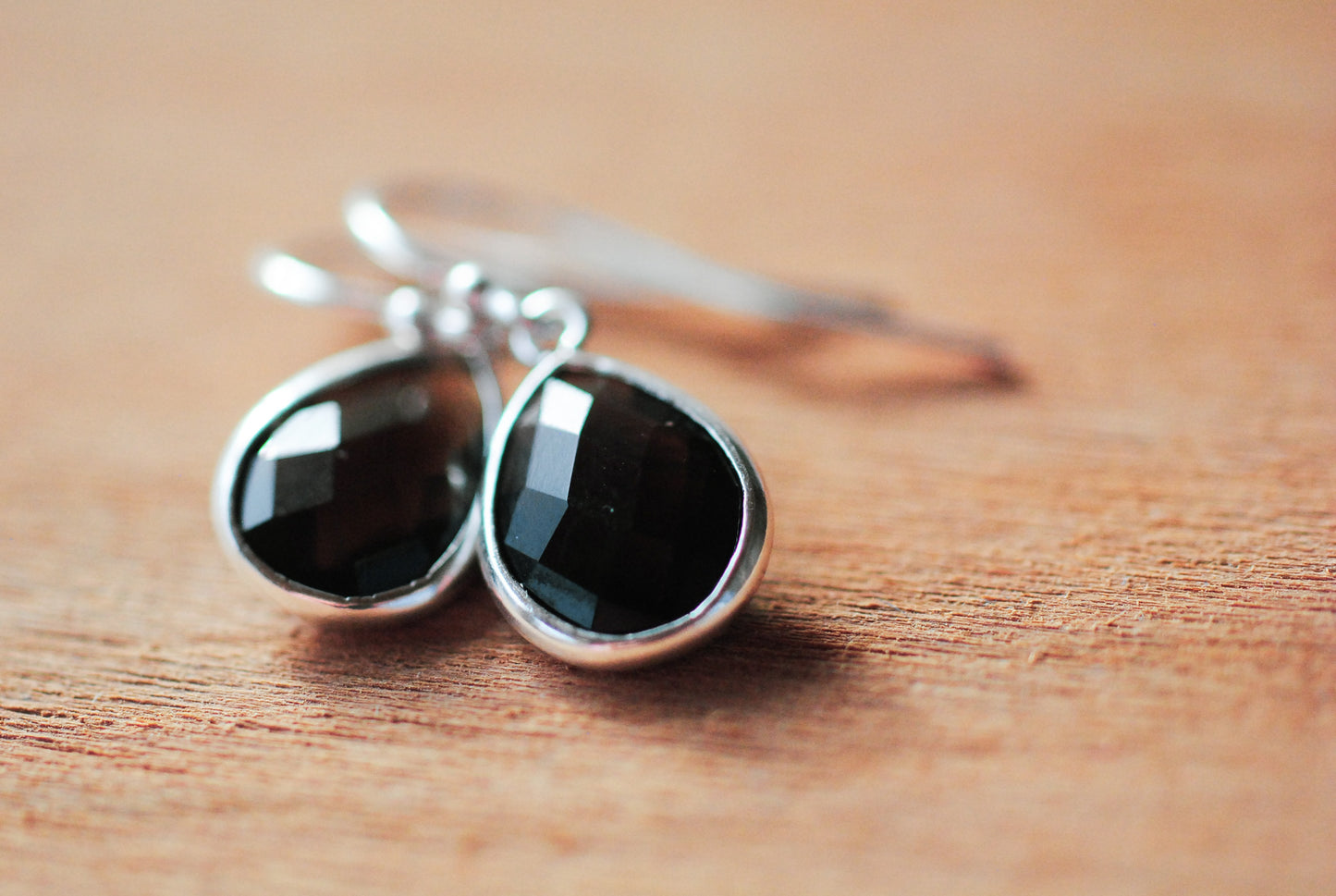 "Tropfen der Erde" Ohrhänger Rauchquarz Silber925
