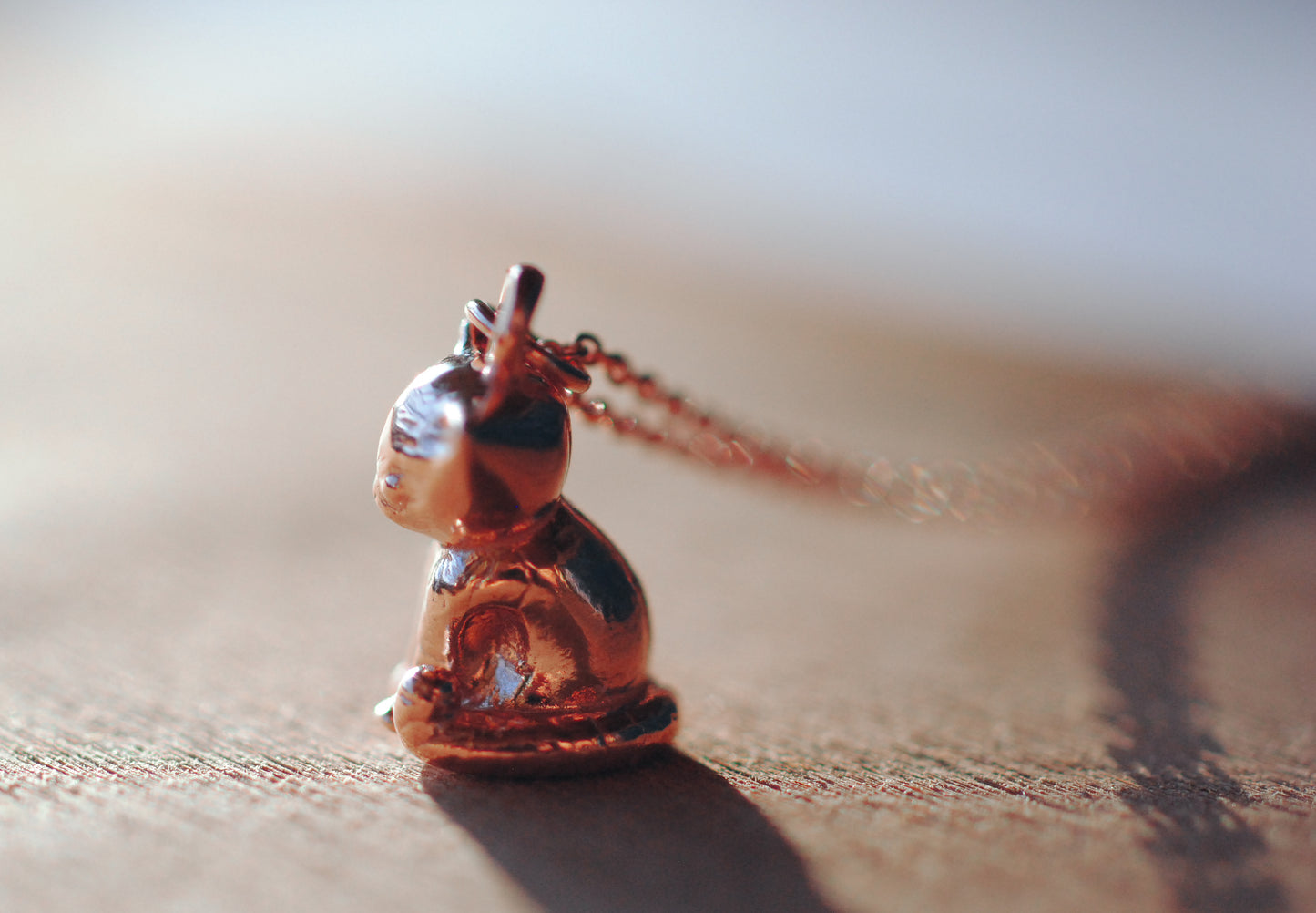 18K rosévergoldete Kette "Kätzchen"