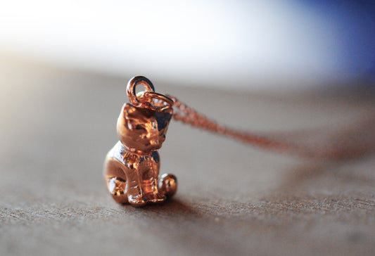 18K rosévergoldete Kette "Kätzchen"