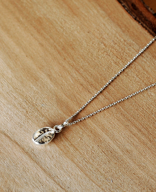 925er Silber Kette "Kaffeebohne"