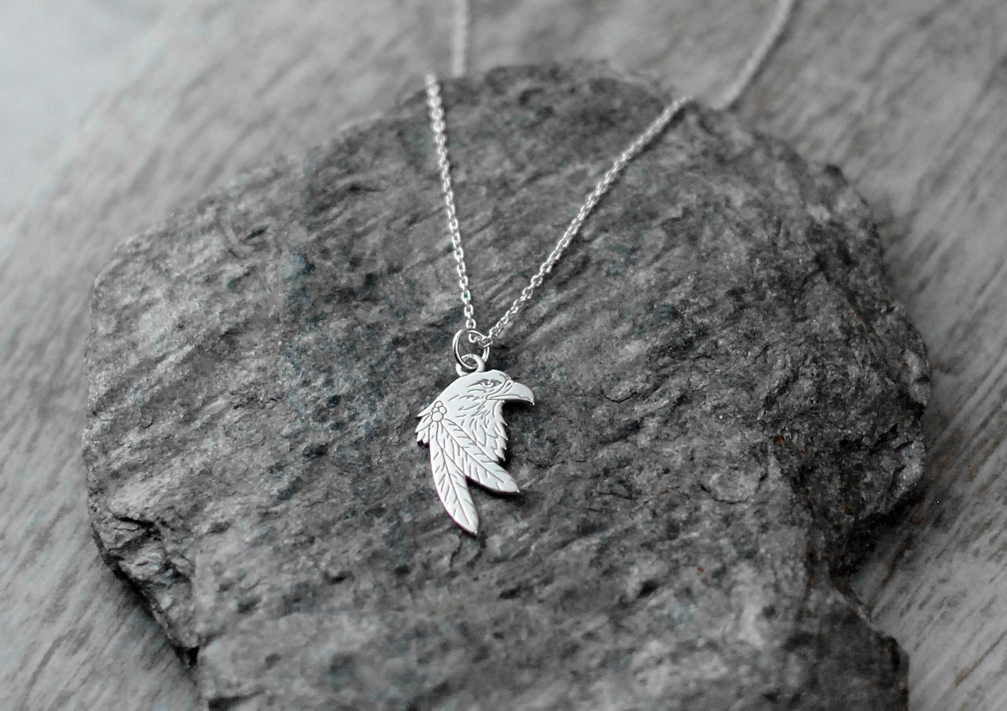 925er Silber Kette "Adlerfeder"