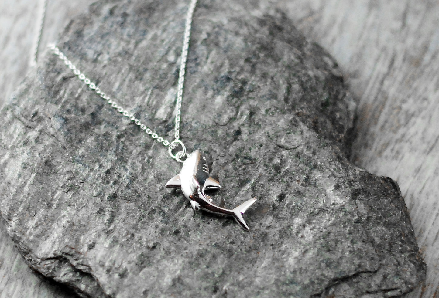 925er Silber Kette "Hai"