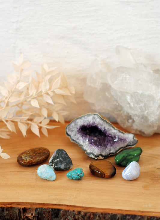 INNERE RUHE ✧ Edelstein-Unikat-Set L