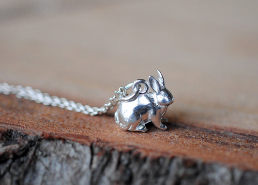 925er Silber Kette "Hase"