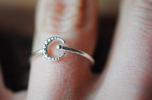 925er Silber Ring "Mondlicht"