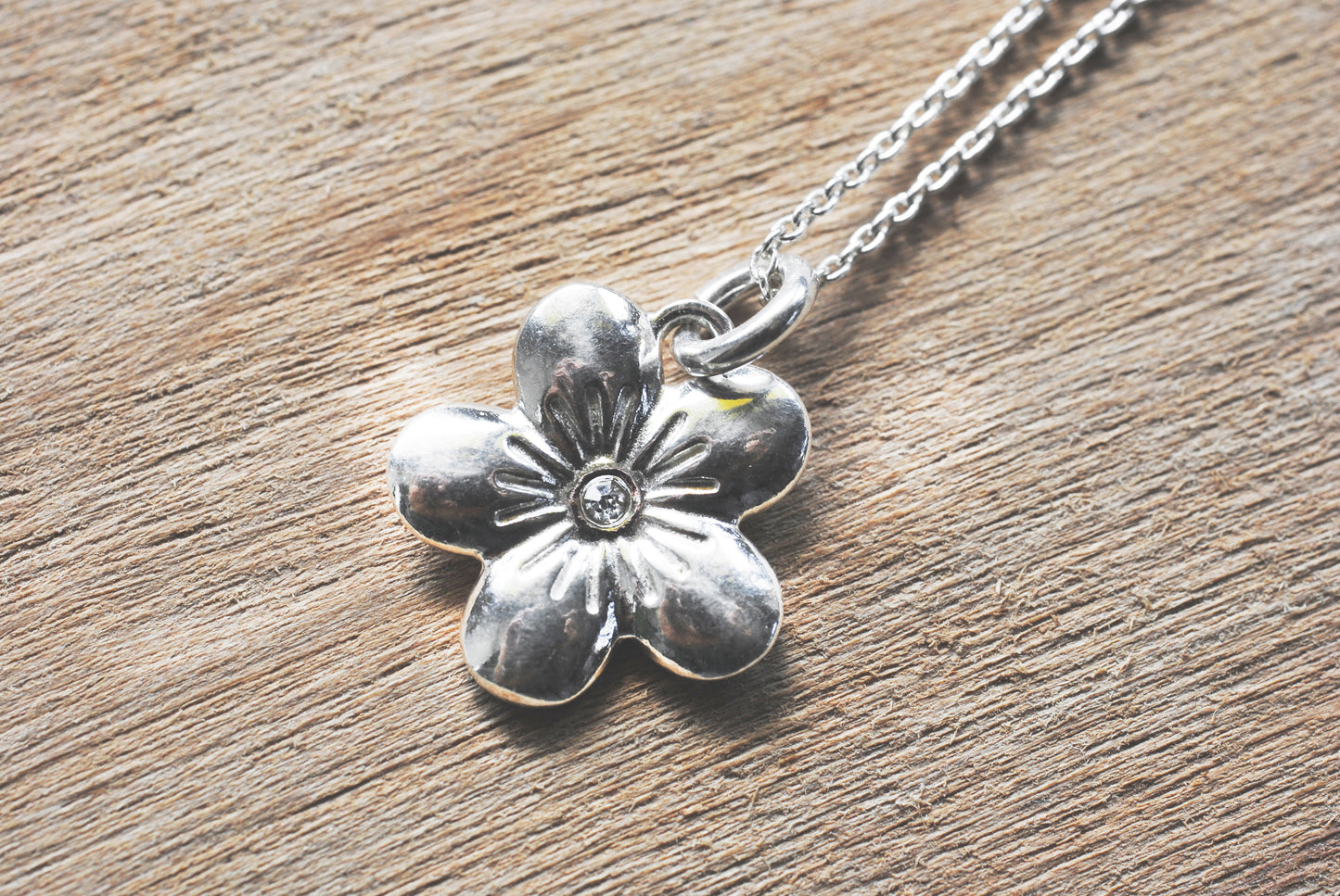925er Silber Kette "Blüte"