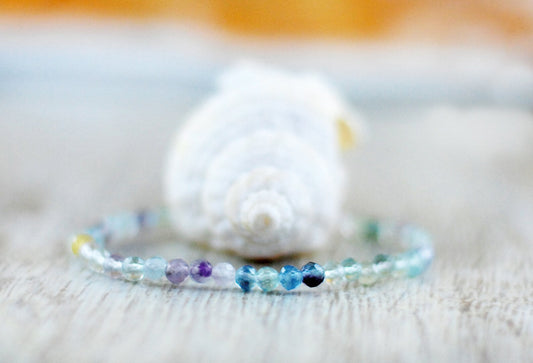 Fluorit Armband facettiert