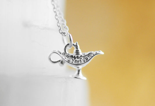 925er Silber Anhänger "Wunderlampe" optional mit Kette