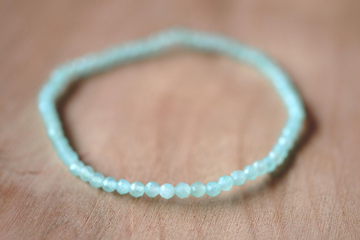 Amazonit Armband facettiert