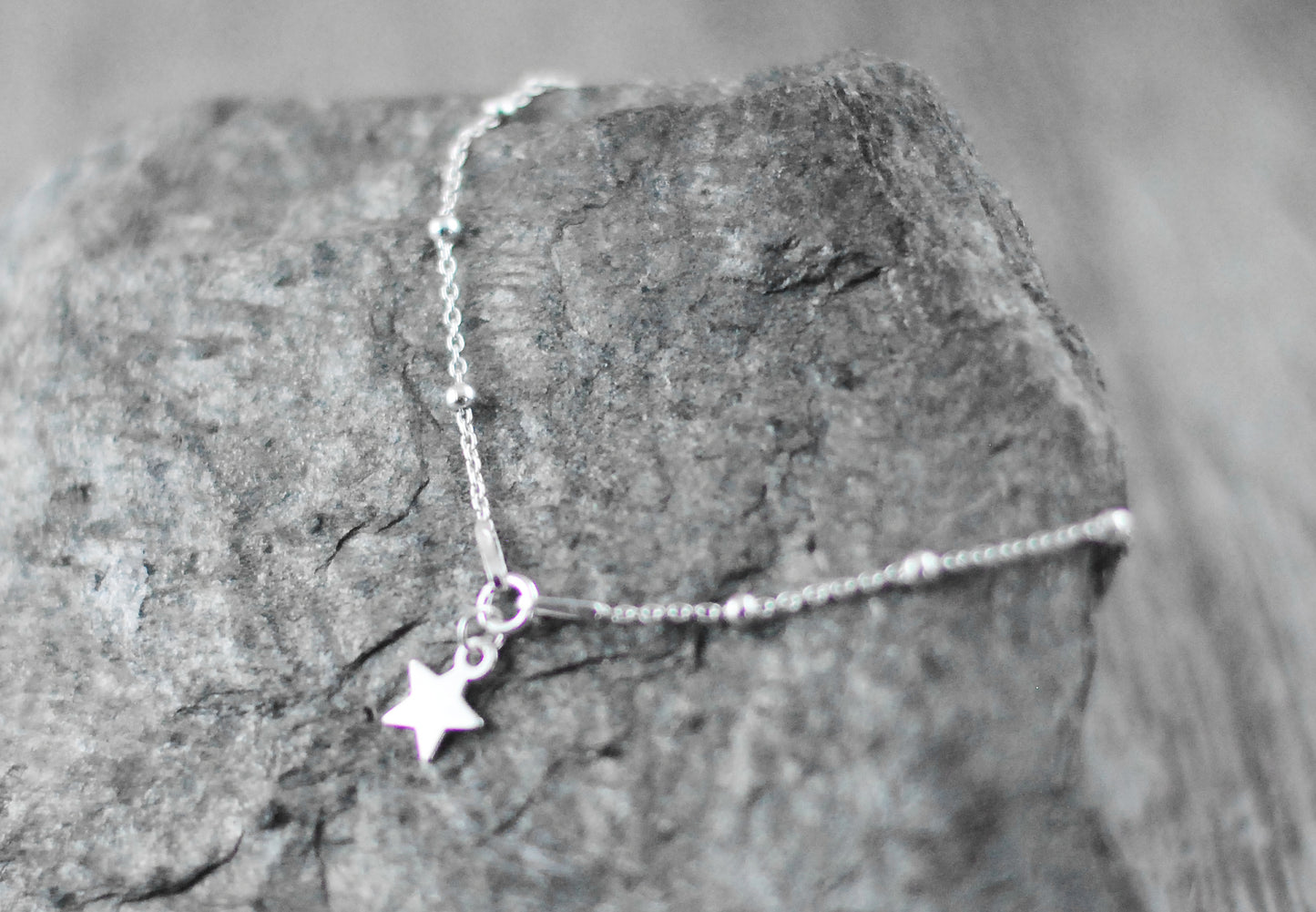 Schlichtes 925er Armkettchen "Stern"