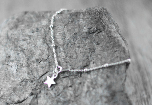 Schlichtes 925er Armkettchen "Stern"