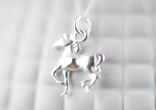 925er Silber Kette "Pferdchen"