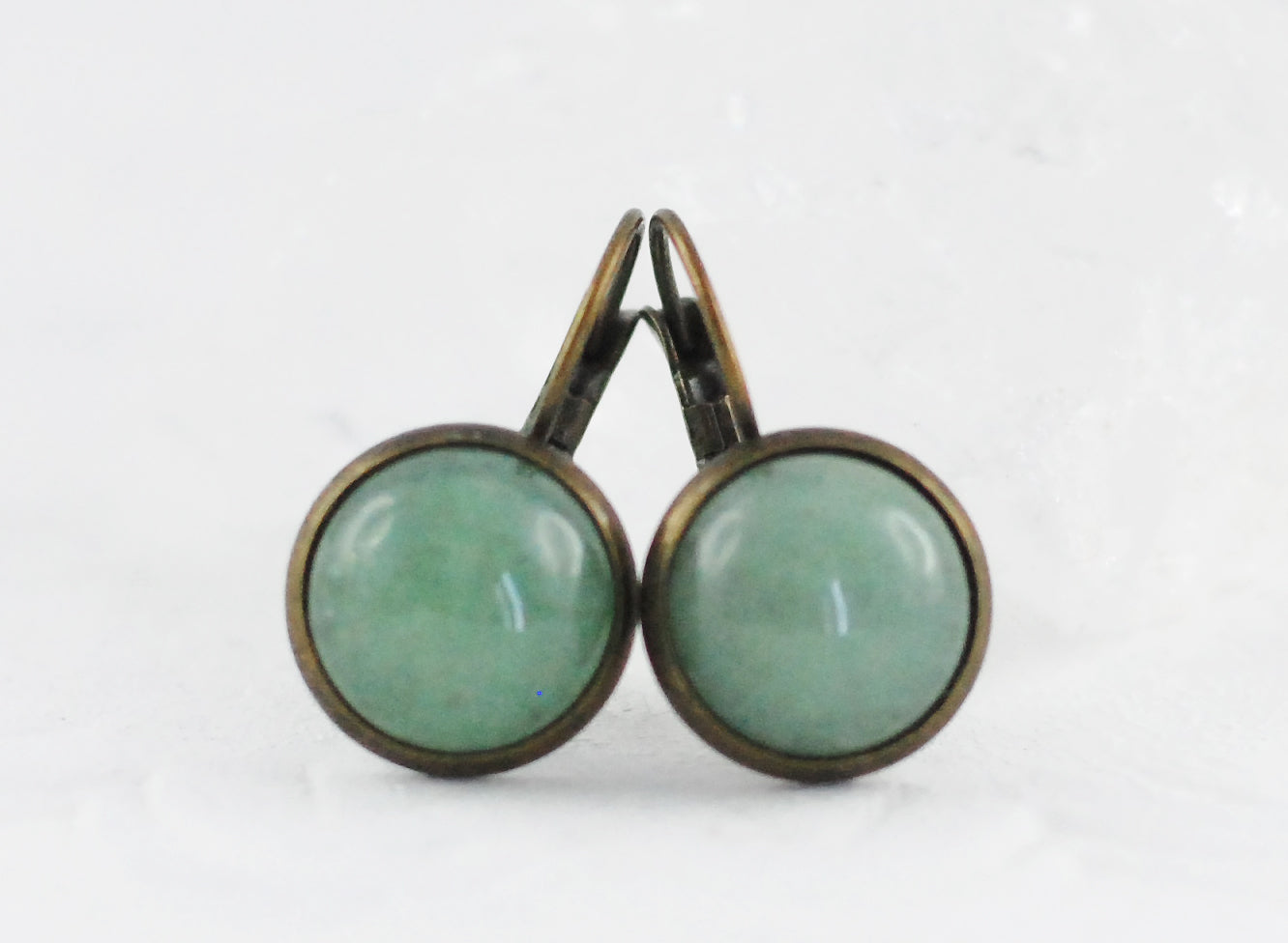 Edelstein-Ohrhänger Aventurin