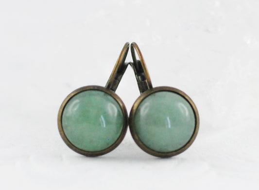 Edelstein-Ohrhänger Aventurin