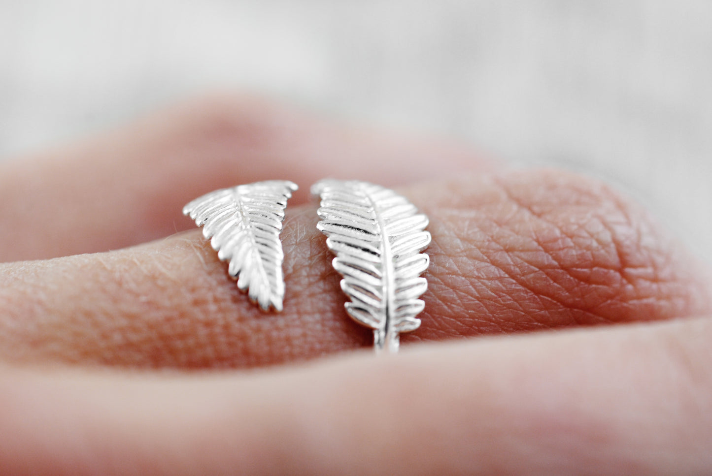 925er Silber Ring Blatt