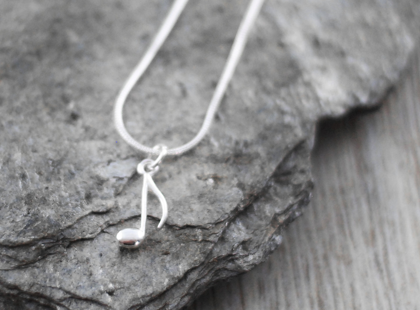 925er Silber Kette "Achtelnote"