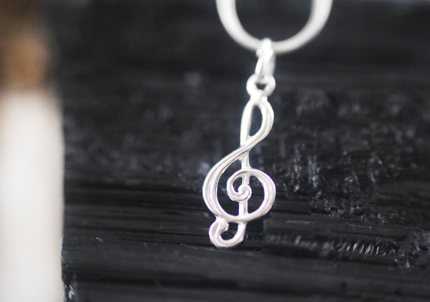 925er Silber Kette "Violinschlüssel"