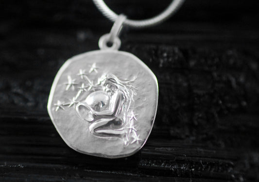 925er Silber Kette Wassermann Aquarius Sternzeichen