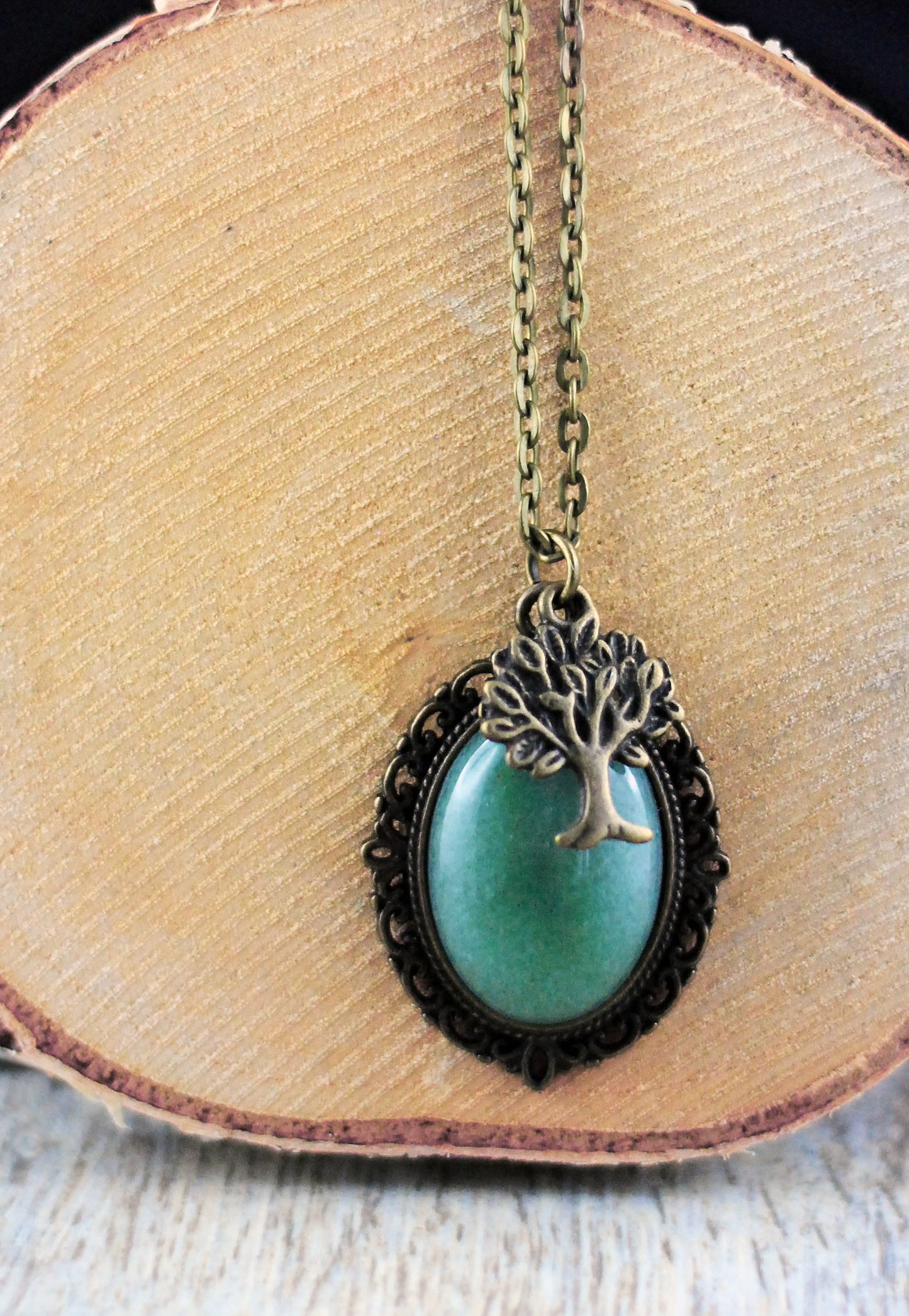 Amulett "Lebensbaum" mit Aventurin