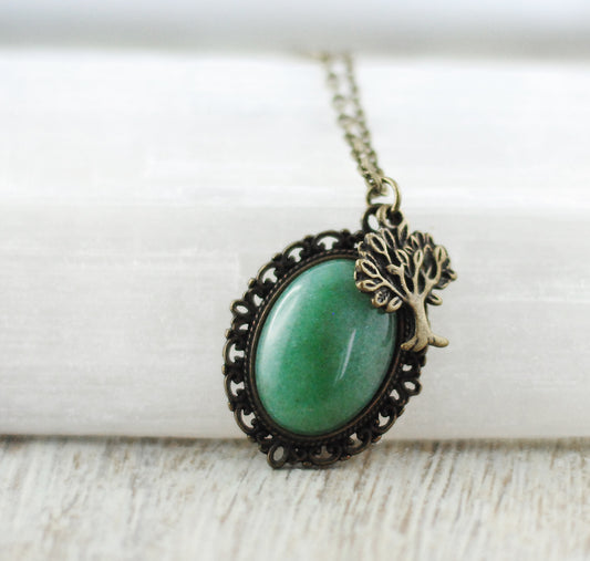 Amulett "Lebensbaum" mit Aventurin