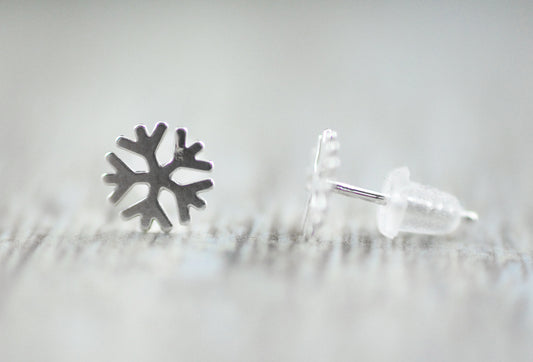 925er Silber Ohrstecker "Schneeflöckchen"