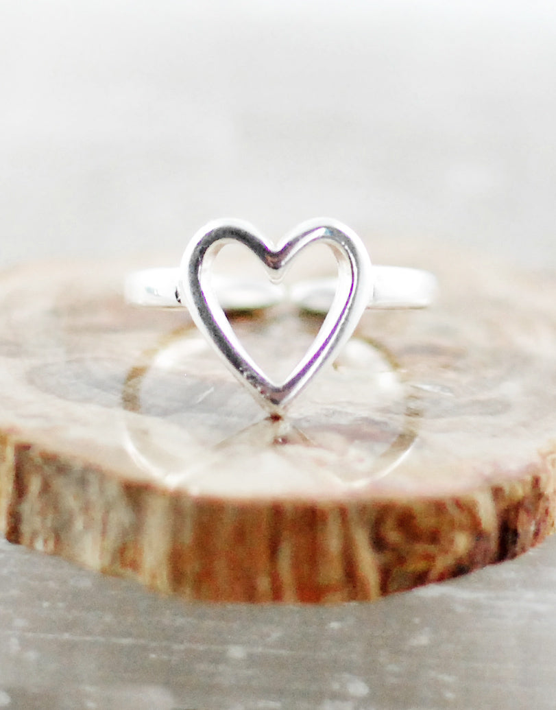 Hab' dich lieb / Ring versilbert