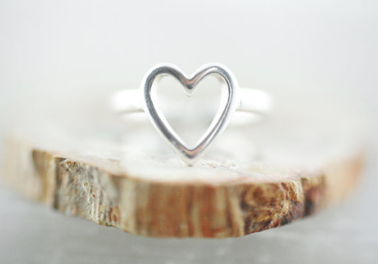 Hab' dich lieb / Ring versilbert