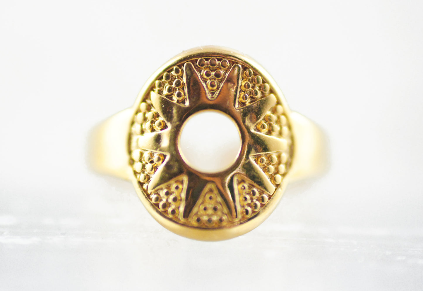 Sonnenaufgang / Ring vergoldet