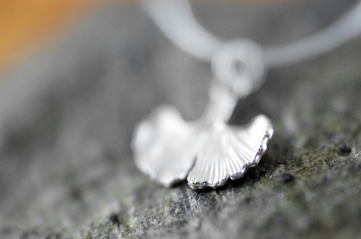 925er Silber Kette "Ginkgo"