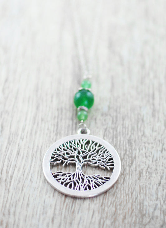 Kette "Lebensbaum" mit Aventurin