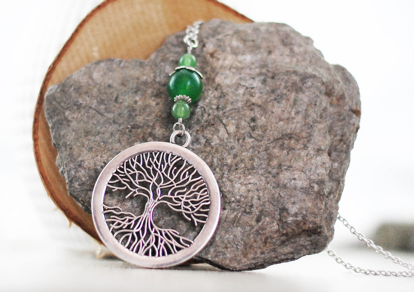 Kette "Lebensbaum" mit Aventurin