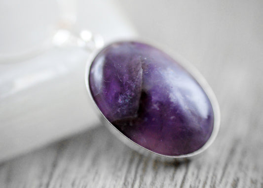 925 Silber Amulett Amethyst