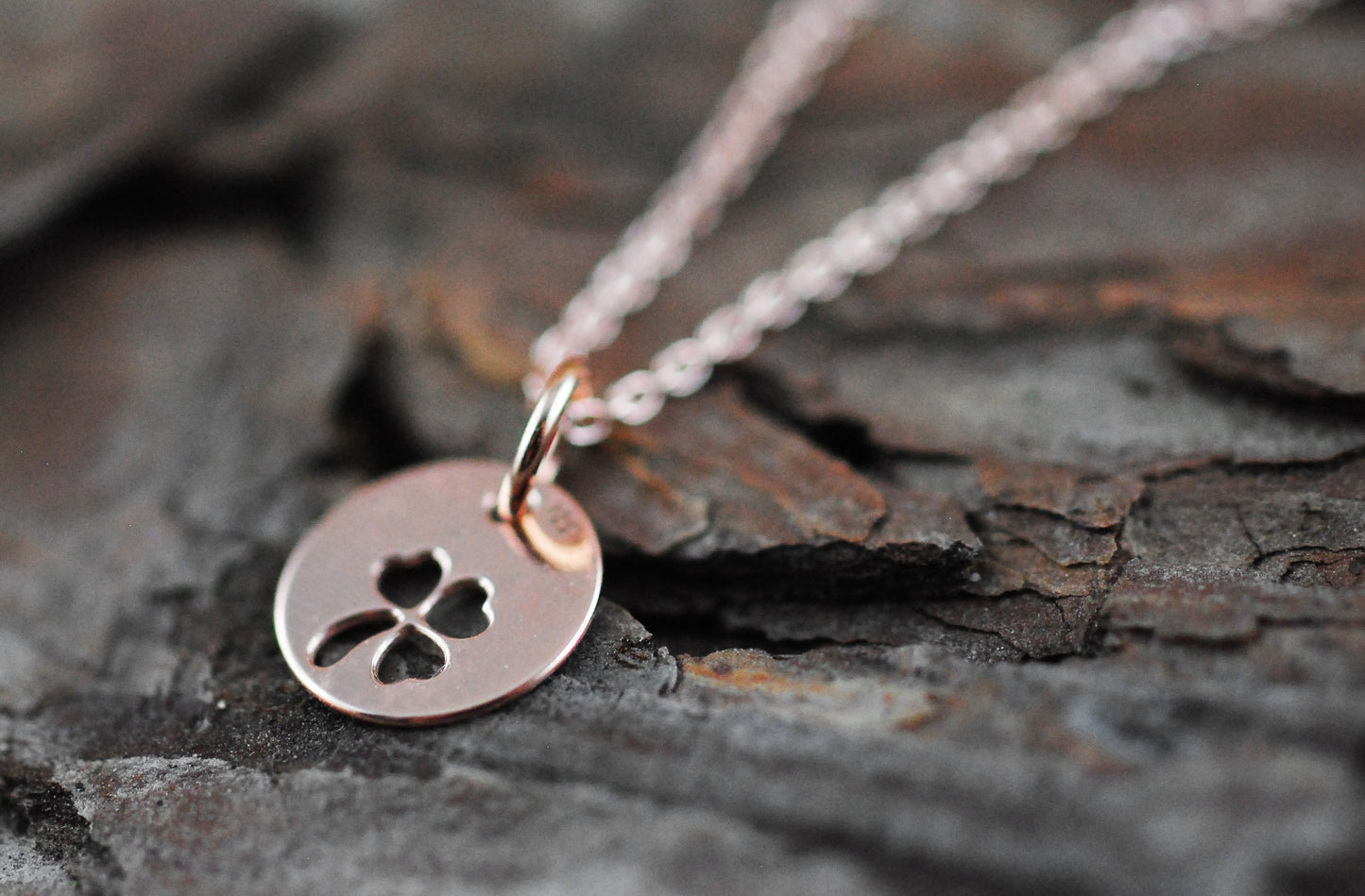 18K Roségold vergoldete Kette "Glücksbringer"