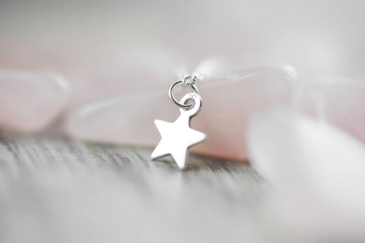 Schlichte 925er Silber Kette "Stern"