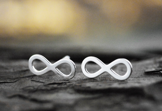 925er Silber Ohrstecker INFINITY