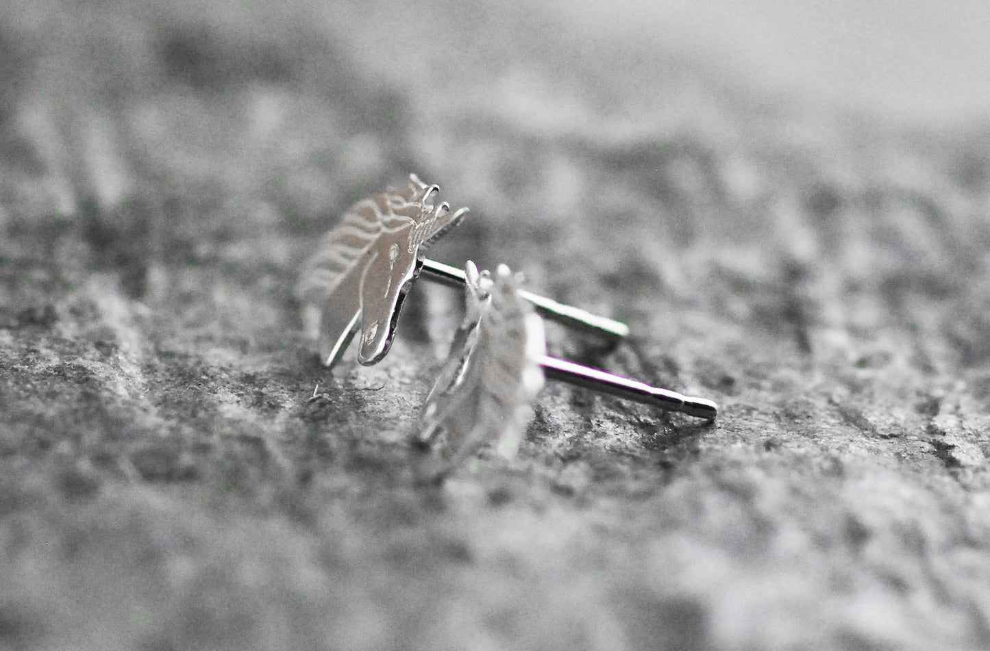 925er Silber Ohrstecker Einhorn