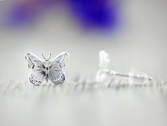 925er Silber Ohrstecker Schmetterling