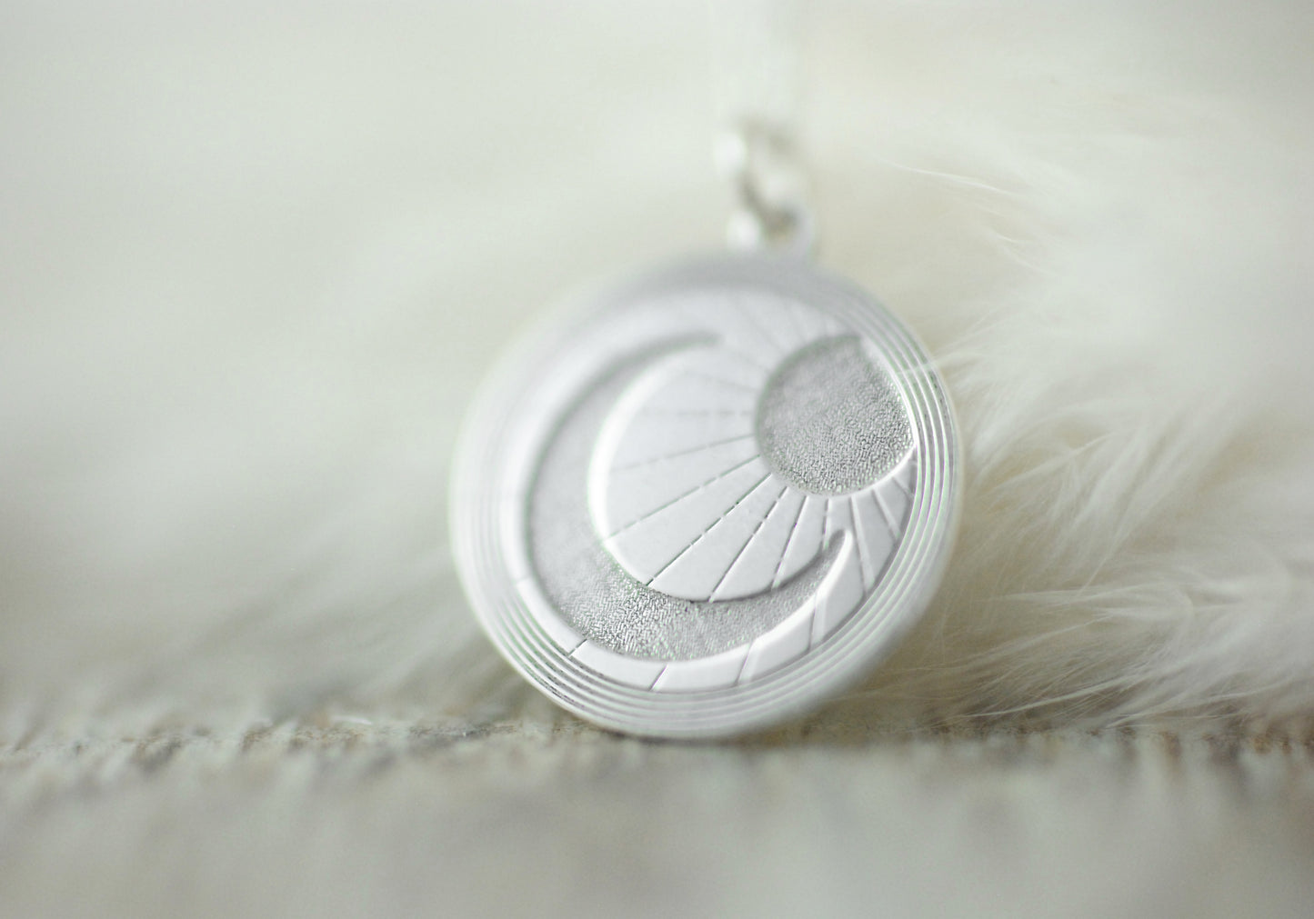 925er Silber Kette "Sonne & Mond" II