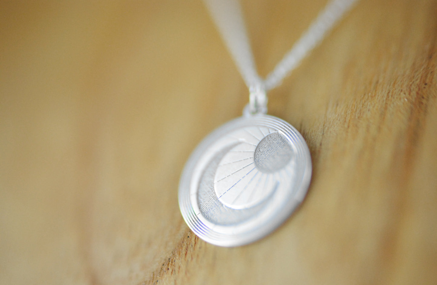 925er Silber Kette "Sonne & Mond" II