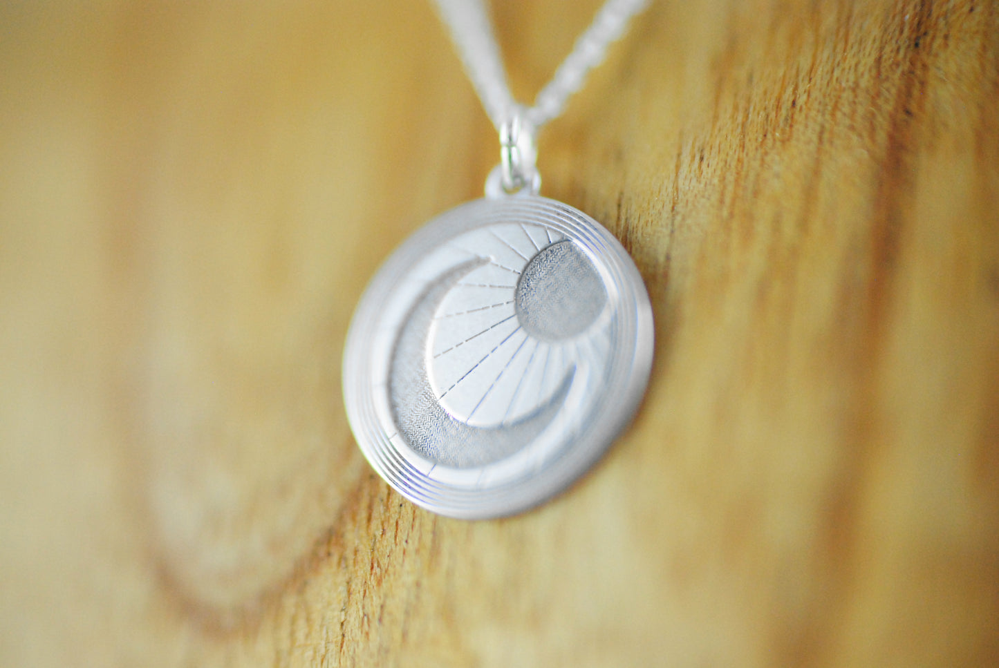 925er Silber Kette "Sonne & Mond" II