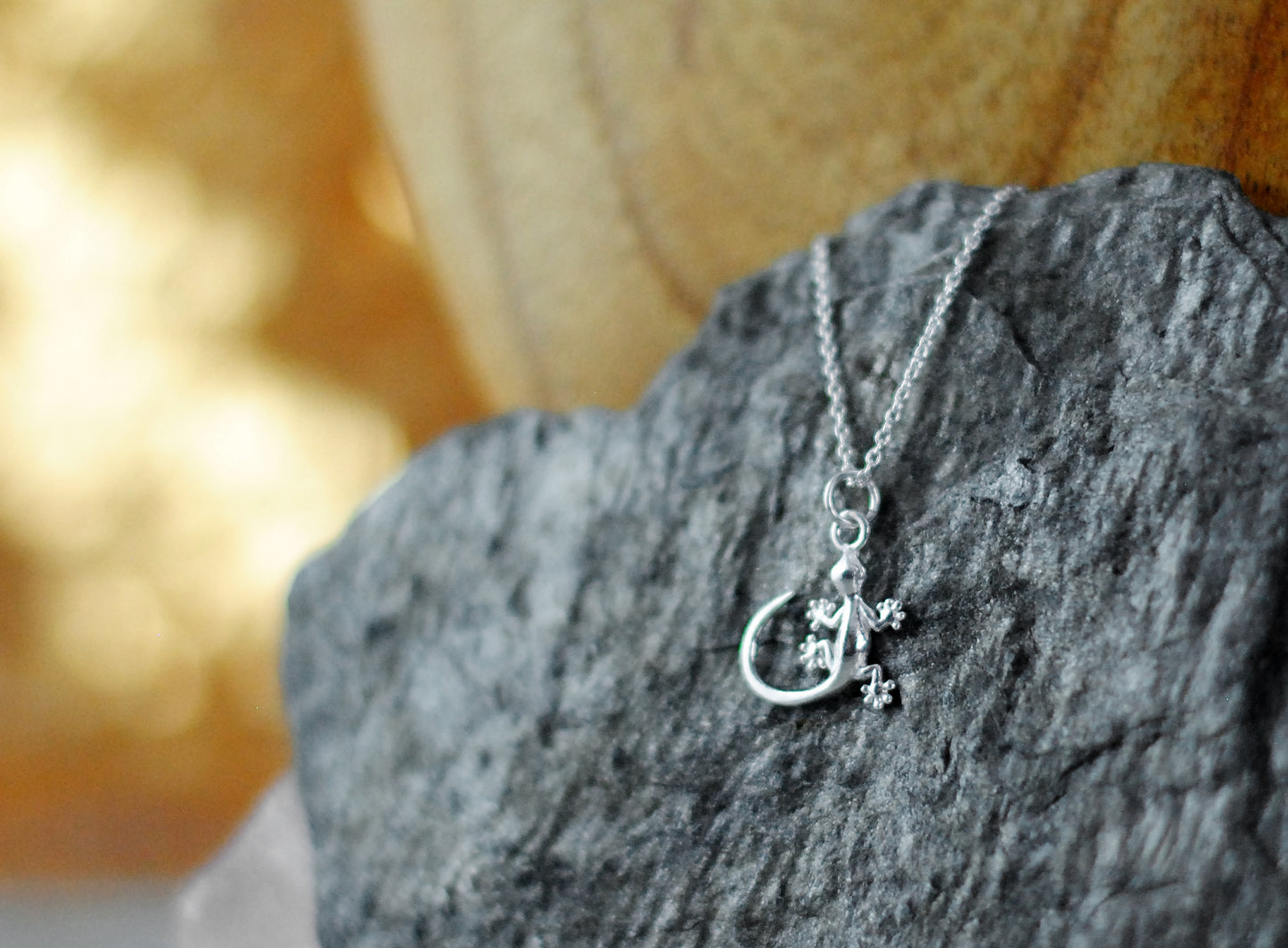925er Silber Kette "Gecko"