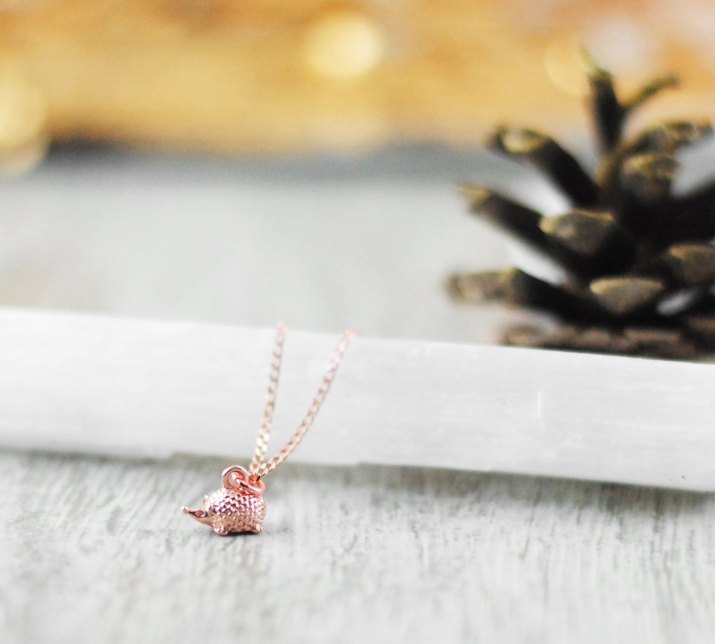18K Roségold vergoldet "Kette Igelchen"